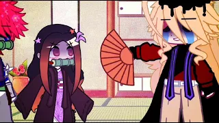 ⭐PT.2⭐ Nezuko meets Akaza..  [DS/kny]  No SHIPS!  ft. Dauma  no original