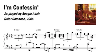 Beegie Adair - I'm Confessin' (Quiet Romance) | Jazz piano transcription