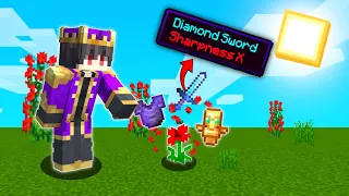 MINECRAFT BUT, FLOWER'S DROP SUPER OP ITEMS !!