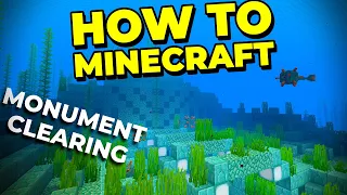 How to Beat an Ocean Monument + Elder Guardian in Minecraft 1.16! - How to Minecraft #27