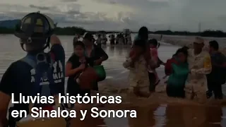 Lluvias rompen récords en Sinaloa y Sonora - En Punto con Denise Maerker