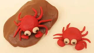 Polymer CLAY TUTORIAL How To Make CRABS | Clay DIY