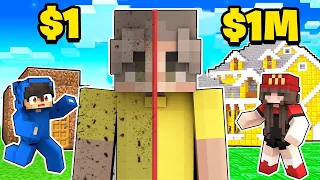 $1 VS $1,000,000 EV YAPI KAPIŞMASI - Minecraft