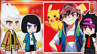 Pokemon horizons react to Ash ketchum ||All parts ||