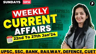 Weekly Current Affairs 2024 | January 2024 Week 4 | Parcham Classes Current Affairs #Parcham