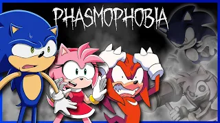 SONIC AND AMY? DATE?! Sonic, Amy & Knuckles Play Phasmophobia