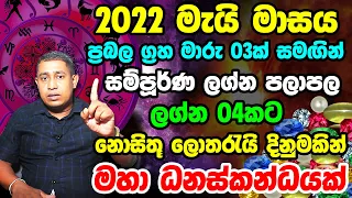 2022 May Astrology Forecast | Rukshan Jayasekara Lagna Palapala | May Predictions 2022 | May Transit