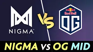 NIGMA vs OG mid battle — Topson vs w33 SIGNATURE pick