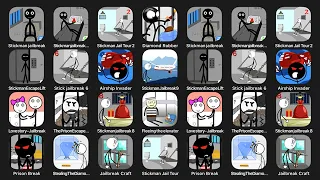 Stickman Jailbreak, Stickman Jailbreak Escape 2, Stickman Jail Tour 2, Deamond Robber, Stickman...