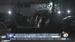 Man involved in Oceanside SWAT standoff surrenders