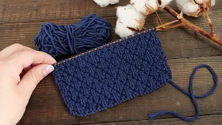 Men's pattern "Mini rhombuses" with knitting needles 🍻