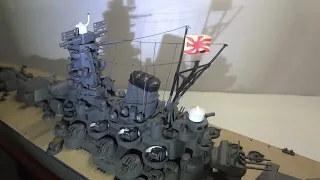 希少 絶版 ＲＣ改造 絶版 オオタキ １／４００ 戦艦 大和 ・・・慣らし、各種検証