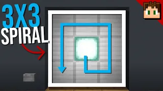 The 3X3 SPIRAL Door! [Minecraft Bedrock 1.20] +Tutorial