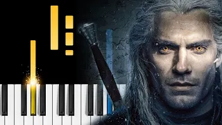 The Witcher - Toss a Coin to Your Witcher (Jaskier Song) - Piano Tutorial