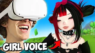 Pranking VRChat with my Natural Girl Voice (fake girl)