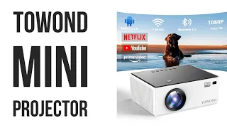 Mini Projector with Android TV 11.0, Towond Smart Projector with Wifi and Bluetooth