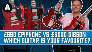 Battle of the SGs - Epiphone 1961 SG Standard vs Gibson Custom Shop!