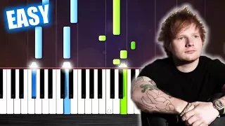 Ed Sheeran - Thinking Out Loud - EASY Piano Tutorial by PlutaX