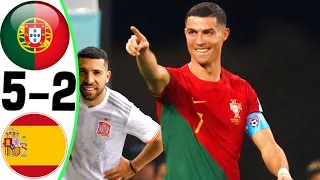 Portugal vs Spain 5-2 - All Goals and Highlights RESUMEN Y GOLES 2024