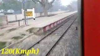 INDIAN RAILWAY-Chapra express train.120(kmph) mau to belthraroad.Happy journey//