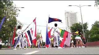 Parade, landmark lighting highlights of Asean's 50th year celebration