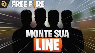 APRENDA COMO MONTAR UMA LINE NO FREE FIRE (GUIA COMPLETO)