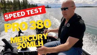 SPEED TEST Stryker PRO 380 with Mercury 20HP MLH