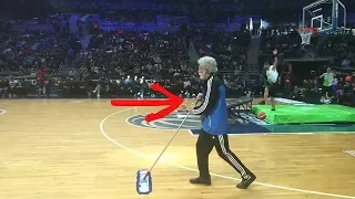 Awalnya dikira Kakek ini Hanya Pembersih lapangan basket, Ternyata kakek ini Amazing (Super Gokil)