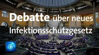 Debatte im Bundestag über neues Infektionsschutzgesetz