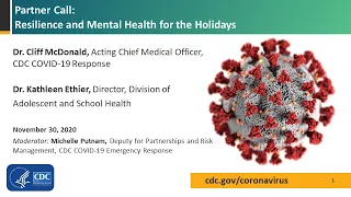 Partner Call:  Resilience and Mental Health for the Holidays