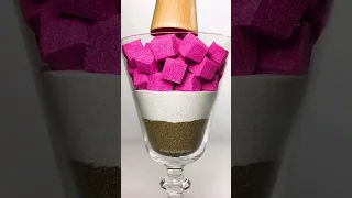 Very Satisfying Ice Cream Drop and Squish Kinetic Sand ASMR #shorts