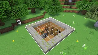 MINECRAFT | Tutorial cara membuat Underground House dengan pintu tersembunyi