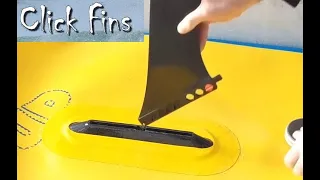 Click Fins for inflatable SUP and Surfboards with Air7 US fin box!