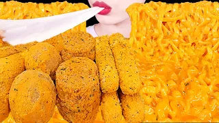 ASMR MUKBANG｜CHEESY CARBO FIRE NOODLE, CHEESE BALL, CHEESE STICK, CORN DOG, MENBOSHA 치즈 까르보불닭 뿌링클 먹방