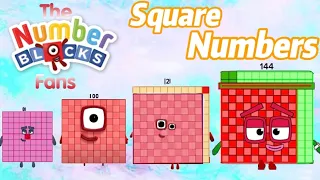 NUMBERBLOCKS SQUARE CLUB | ADDITION OF SQUARE NUMBERS | LEARN TO COUNT | hello george