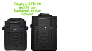 Rtic 30 can and 20 can back pack cooler