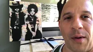 Vin diesel showing birthday gifts