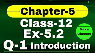 Class 12 Ex 5.2 Q1 Math | Differentiability | Q1 Ex 5.2 Class 12 Math | Ex 5.2 Q1 Class 12 Math