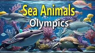 Sea Animals Oliympics🌊THE SUPREME Relaxing Bedtime Stories for children with Relaxing Music 🐬