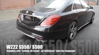 MEC Design Mercedes W222 S550 / S500 Exhaust - Earthquake Sound Version