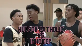 HUDSON CATHOLIC VS IMHOTEP! Tahaad Pettiford , Ahmad Nowell Faceoff @ Philly Live! Replay