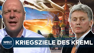UKRAINE-KRIEG: Neue Finte? Kreml-Sprecher Peskow nennt russische Kriegsziele | WELT Analyse