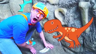 Blippi at an Outdoor Children's Museum | Learning Activities for Kids | Learn at Home | Blippi