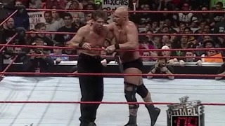 "Stone Cold" Steve Austin finally gets his hands on Mr. McMahon during the Royal Rumble Match: Royal