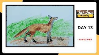 easy drawing# fox#animal#drawing Jai_Jan drawings