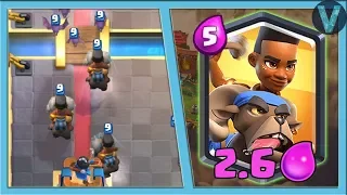 Fastest Ram Rider in the world! Strange deck for 2.6 elixire / Clash Royale