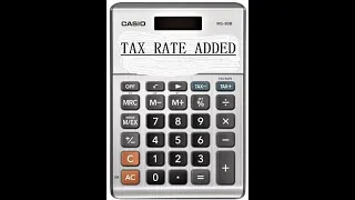 How to set tax % on Casio MS-80B calculator. works for most casios.