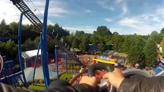 Alton Towers - Sonic Spinball on ride POV HD wide angle