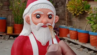 पुराने दिवाली के दियो से बनाये Santa claus🎅/How to make santa claus at home/christmas Special craft