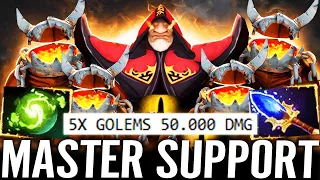 🔥 MASTER Warlock 50.000 DMG WTF Support — 5x Golems Aghanim + Refresher EPIC Game Dota 2 Pro